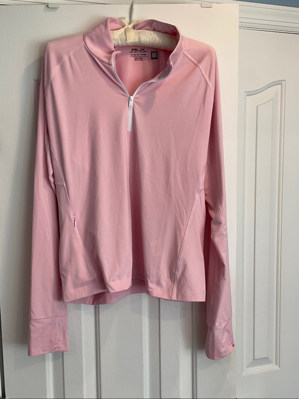 RLX Ralph Lauren Pink Half‑Zip Performance Pullover